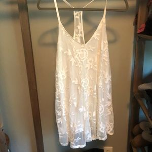 Abercrombie & Fitch white lace dress